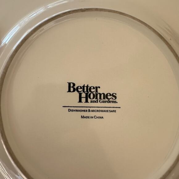 Salad Plates Better Homes and Gardens Medallion Wreath Cream Mist Set of 2 - Picture 5 of 9